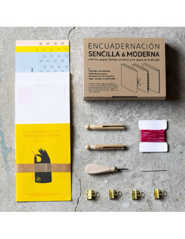 KIT ENCUADERNACIÓN SENCILLA Y MODERNA