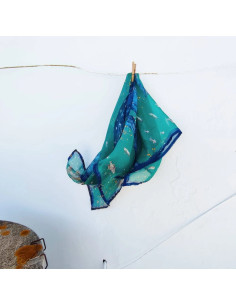 PAÑUELO MEDIANO CALMABRAVA TURQUESA 2